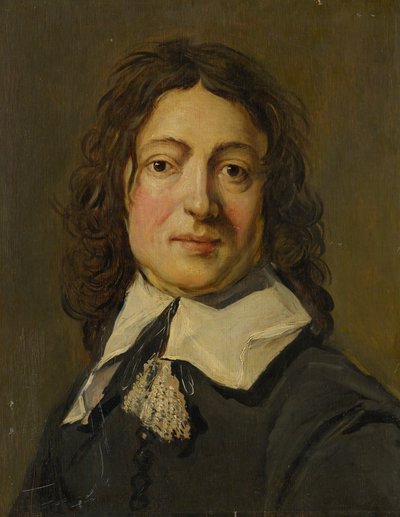 Portret van een Man door School of Frans Hals